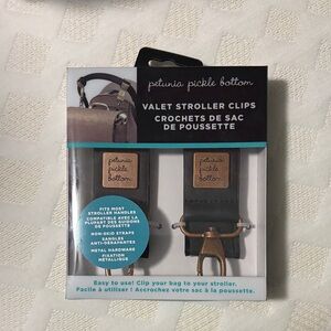 Petunia Pickle Bottom Black and Brown Stroller Clips
